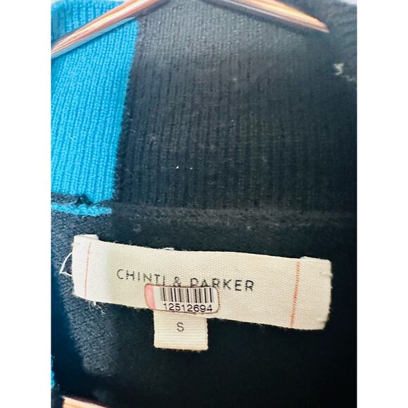 CHINTI & PARKER Bloomsbury Black Wool Cashmere Sweater Dress Size Small - Picture 13 of 15